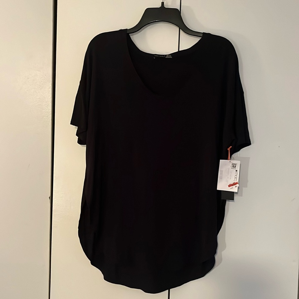 Black v neck tunic